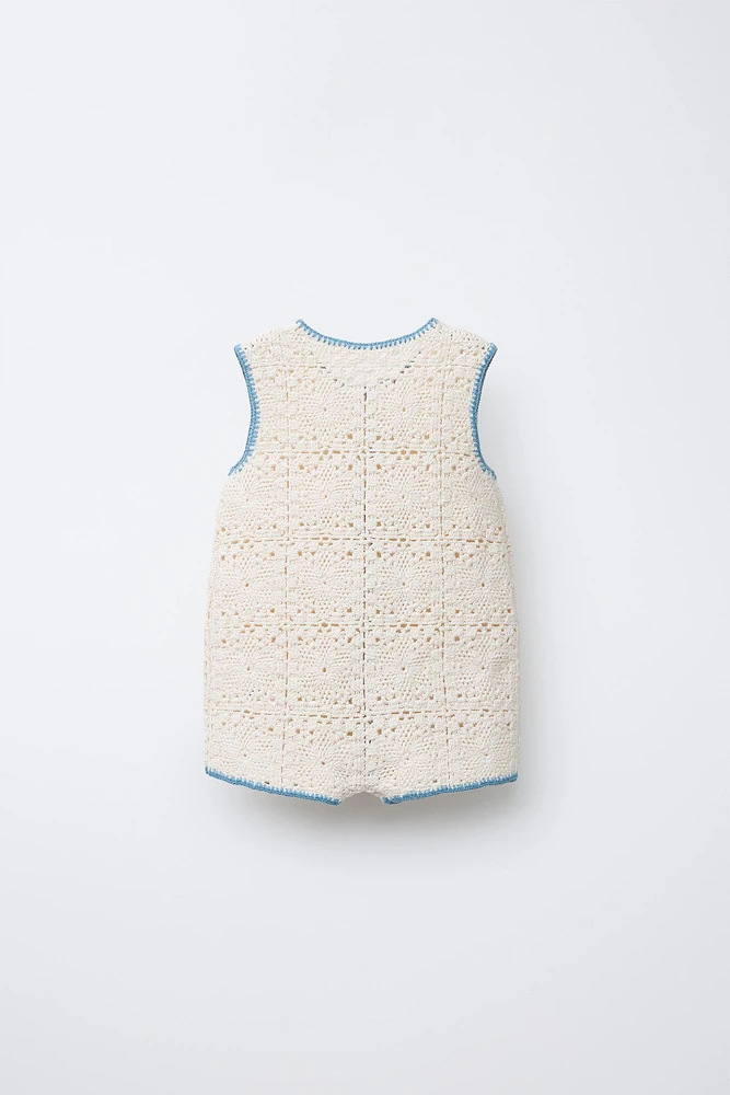 BARBOTEUSE EN MAILLE CROCHET