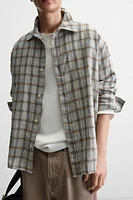 TEXTURED PLAID SHIRT