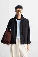 VESTE EN CUIR DAIM