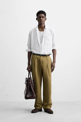 CHEMISE RAYURES MÉLANGE VISCOSE