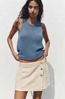 100% COTTON KNIT TOP