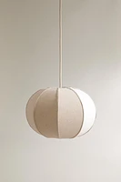 LARGE LINEN PENDANT LAMP