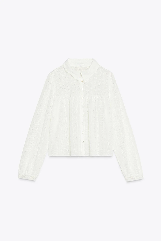CHEMISE BRODERIES PERFORÉES