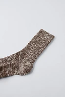 FLECKED KNIT SOCKS