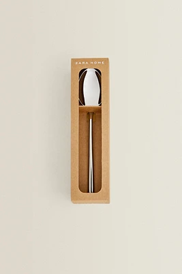 SET OF SHINY STEEL DESSERT SPOONS (SET OF 4)