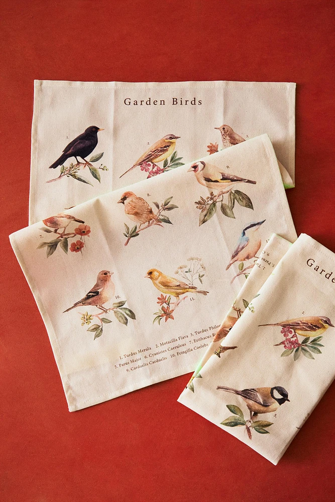 SET OF COTTON BIRD KITCHEN TOWELS (SET OF 2)