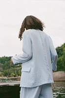 VESTE OUVERTE EFFET PLISSÉ