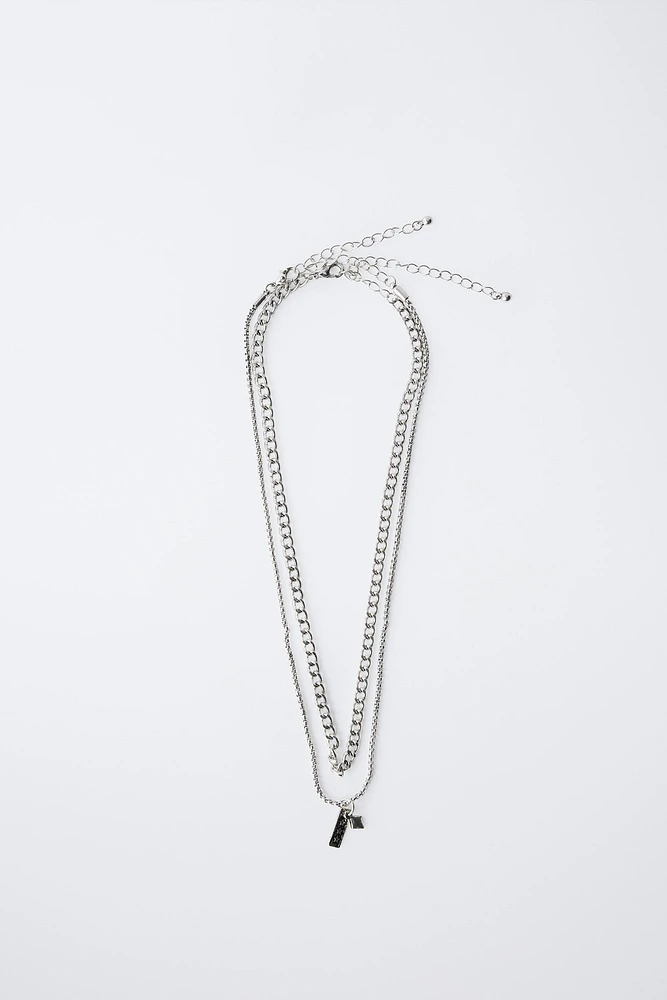 PACK OF TWO CHAIN NECKLACES