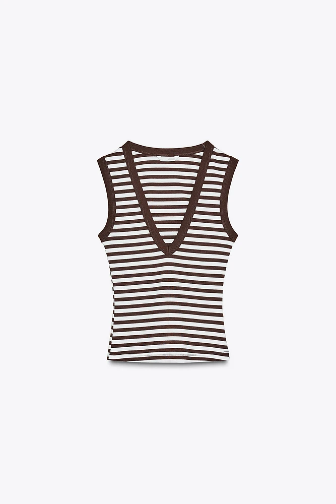 T-SHIRT DÉCOLLETÉ EN V