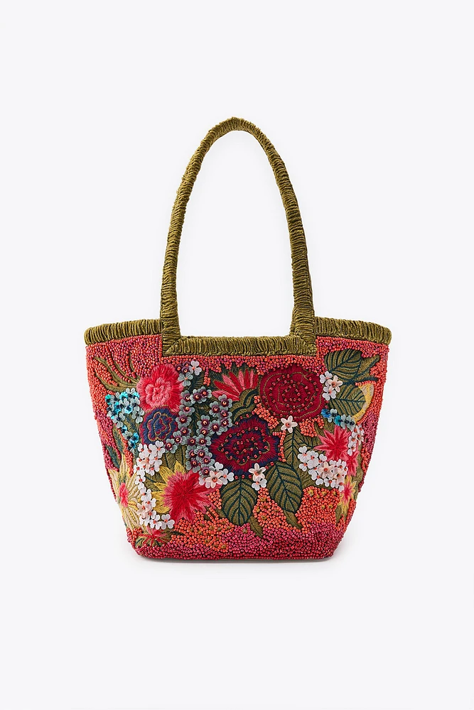 SMALL EMBROIDERED BEADED BAG