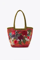 SMALL EMBROIDERED BEADED BAG