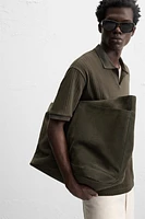 RIBBED TEXTURED POLO SHIRT
