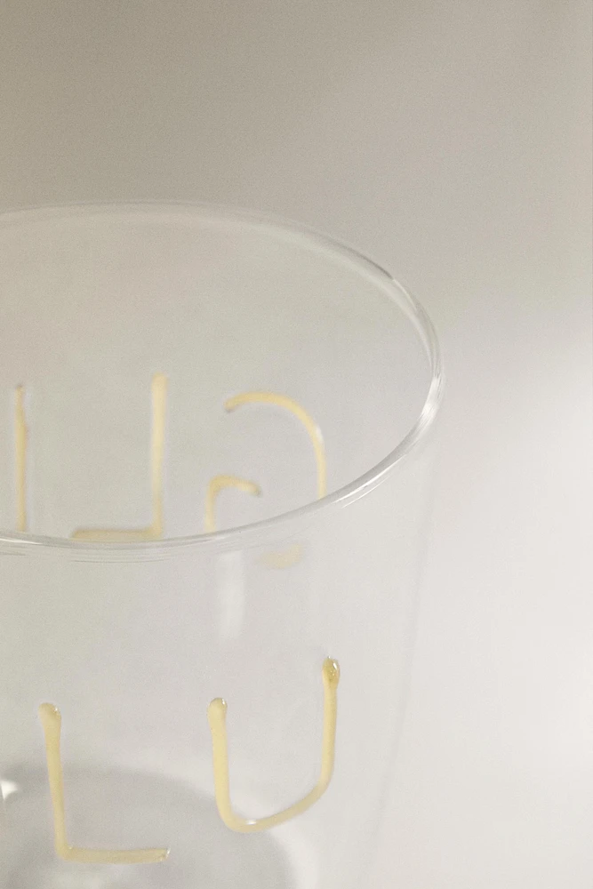 VERRE BOROSILICATE INSCRIPTION