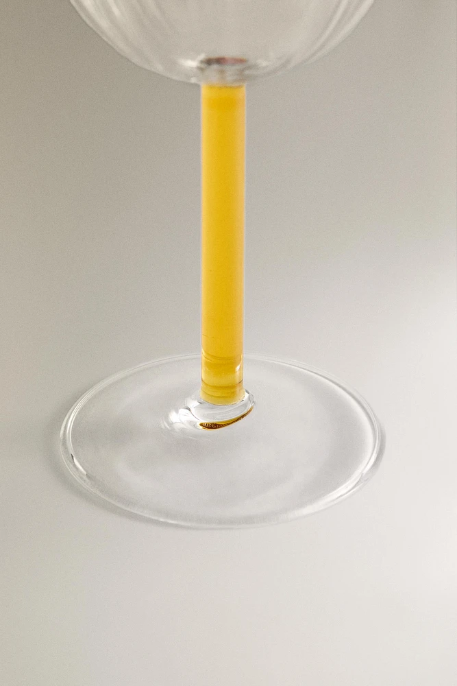 BOROSILICATE GLASS WITH COLORED STEM