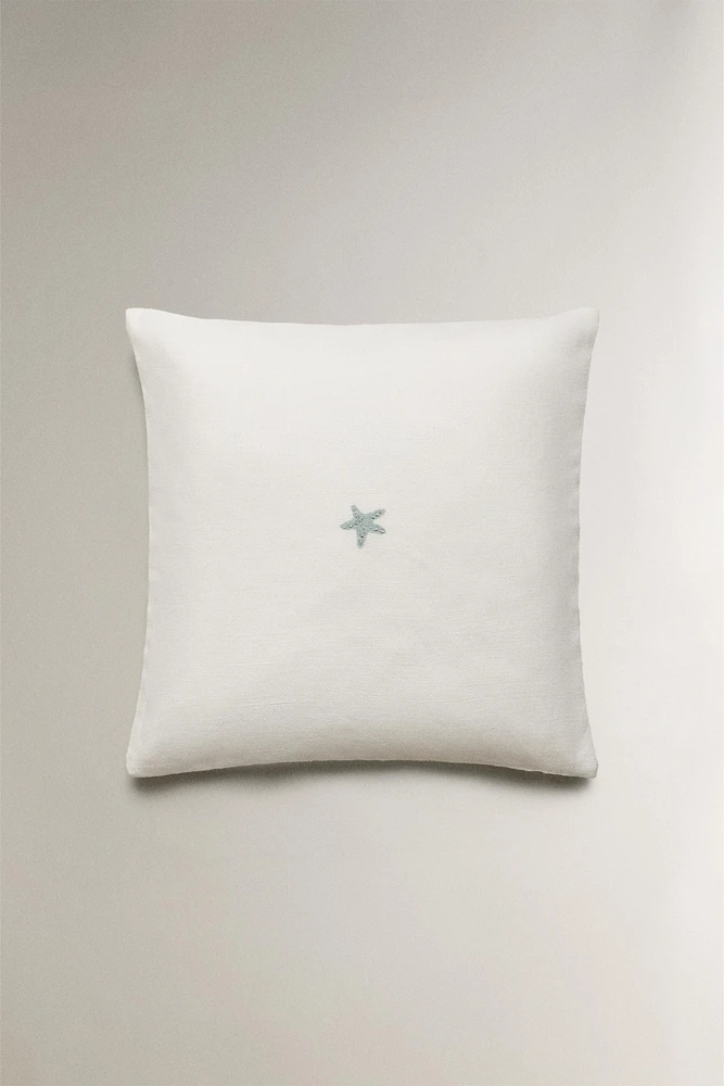 HOUSSE DE COUSSIN ÉTOILE DE MER