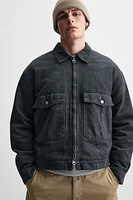 WASHED TEXTURED JACKET