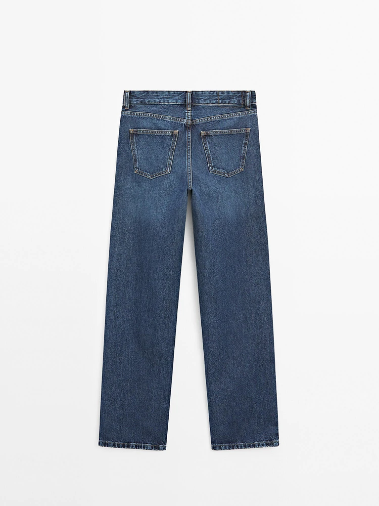 Jean straight mid-rise