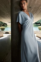 ROBE MI-LONGUE SATINÉE