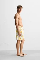 FLORAL PRINT LONG SWIMSUIT
