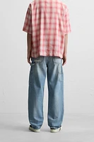 STRAIGHT FIT RIPPED CARPENTER JEANS