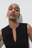 ROBE EN MAILLE BRODERIES AJOURÉES