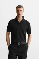100% LINEN KNIT POLO SHIRT LIMITED EDITION