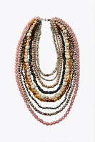 MUKTI-STRAND BEAD NECKLACE