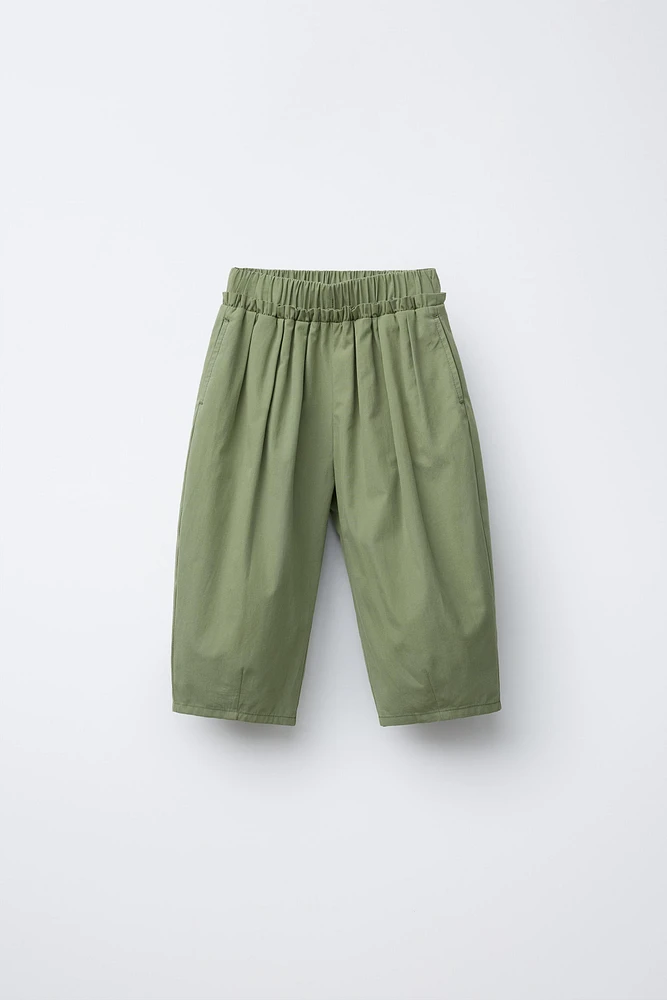 PANTALON BAGGY À PINCES