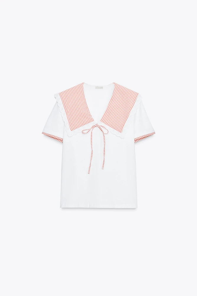 T-SHIRT BIMATIÈRE À CARREAUX VICHY