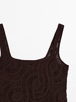Top en maille crochetée
