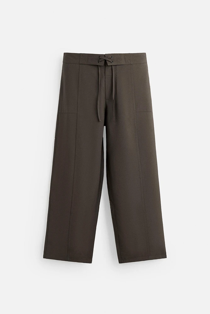 PANTALON FLUIDE À CORDON