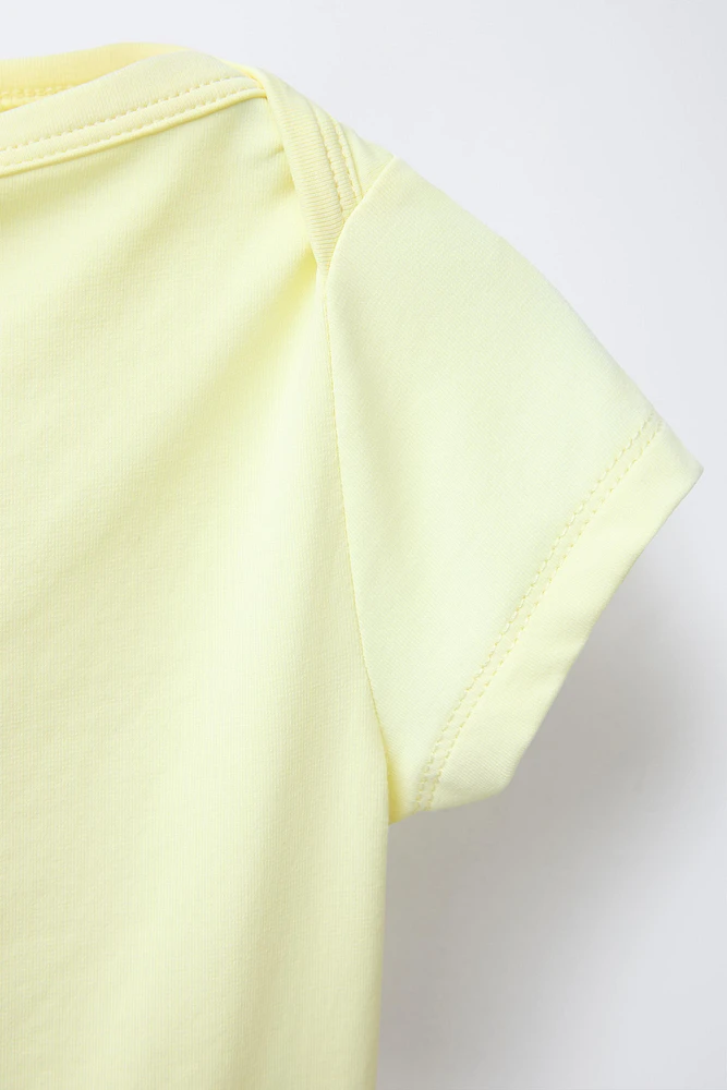 PLAIN ELASTIC CROPPED TOP