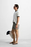 REGULAR SEERSUCKER SWIM TRUNKS