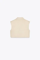 LINEN BLEND SHORT VEST