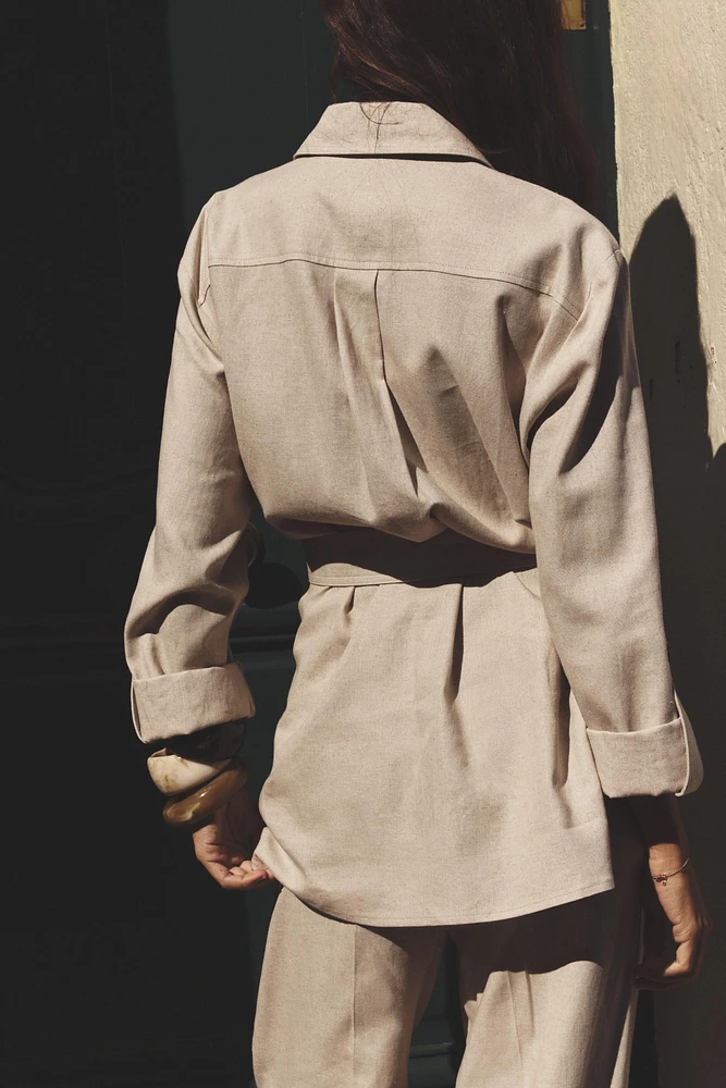 CHEMISE SAFARI EN LIN