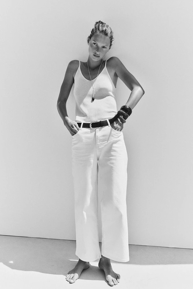 JEAN Z1975 CULOTTE TAILLE HAUTE CEINTURE
