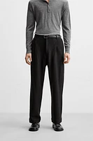 VISCOSE - WOOL SUIT PANTS