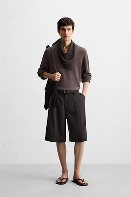 BERMUDA PLIS WIDE FIT