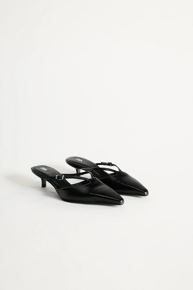 LEATHER HEELED MULES 50TH ANNIVERSARY