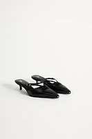 LEATHER HEELED MULES 50TH ANNIVERSARY