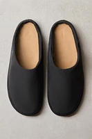 TECHNICAL FABRIC SLIPPERS WITH LEATHER INSOLE