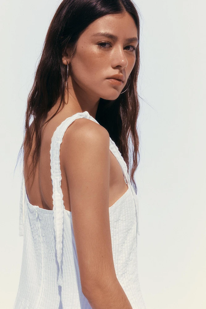 ROBE COURTE EN POPELINE