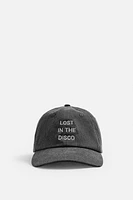 WASHED EMBROIDERY CAP