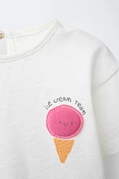 ICE CREAM APPLIQUÉ T-SHIRT