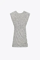 ROBE À PAILLETTES ET ÉPAULETTES ZW COLLECTION