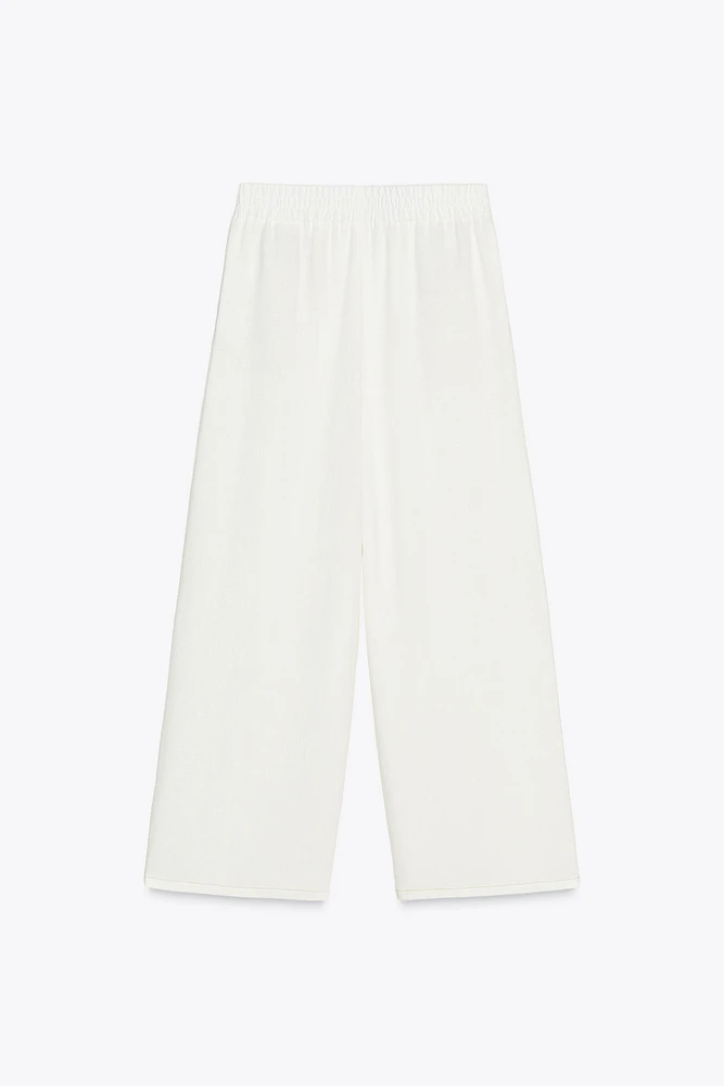 RUSTIC WIDE LEG RAMIE PANTS