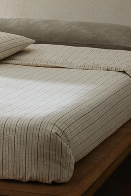 STRIPED SEERSUCKER DUVET COVER