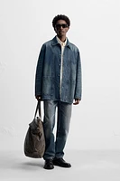 WASHED DENIM OVERSHIRT