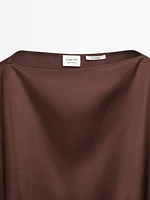 Robe satinée avec ceinture - Limited Edition