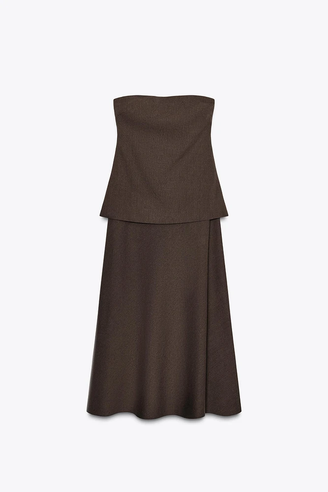 ZW COLLECTION STRAPLESS DRESS